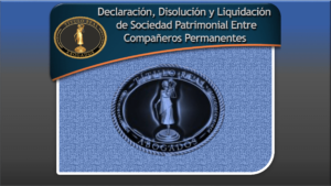 Declaración, Disolución y Liquidación de Sociedad Patrimonial Entre Compañeros Permanentes